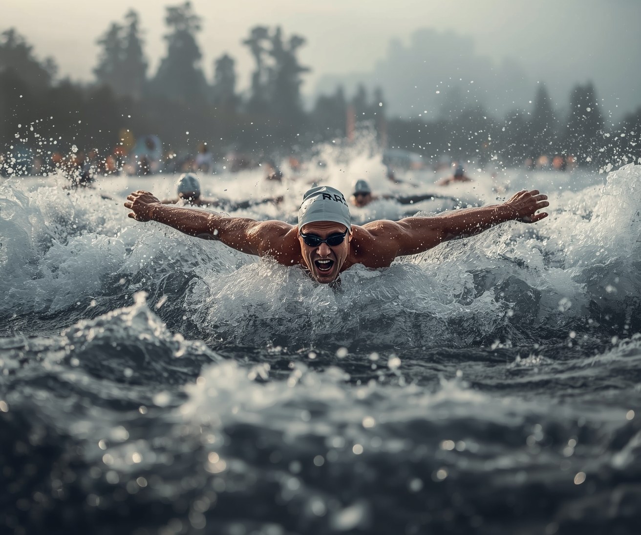 Triathlon open water swim